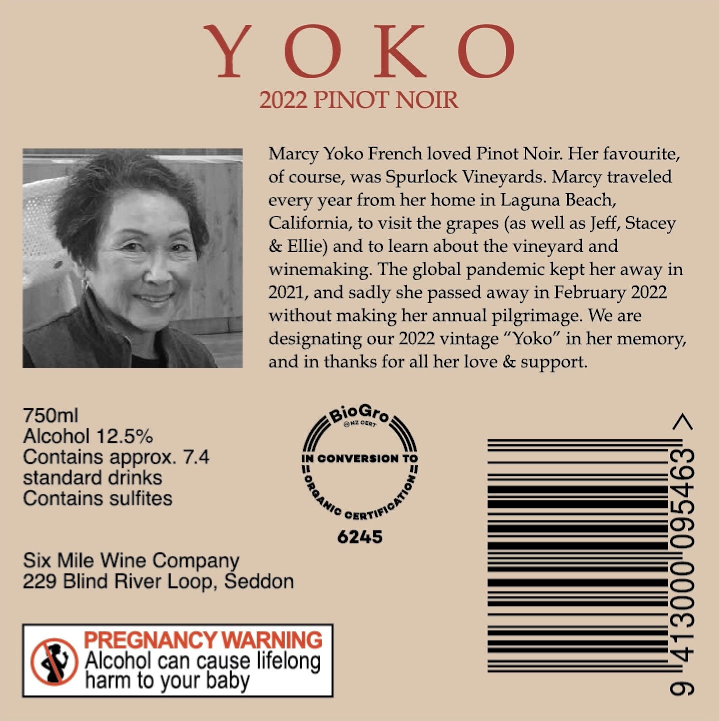 Yoko Pinot Noir 2022
